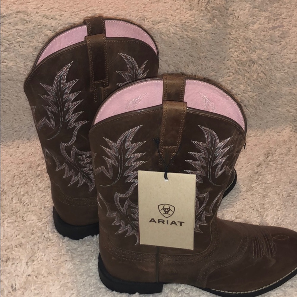 Ariat Heritage Stockman Saddle Vamp Cowgirl Boots